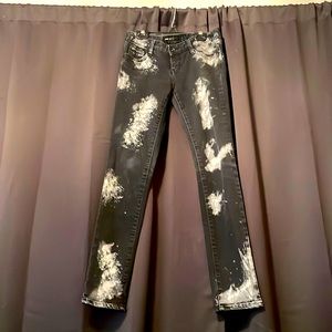 T.B2 Black Distressed Jeans Size 26